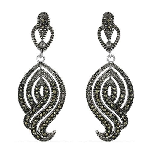 BUY 925 SILVER AUSTRIAN MARCASITE GEMSTONE STYLISH EARRINGS